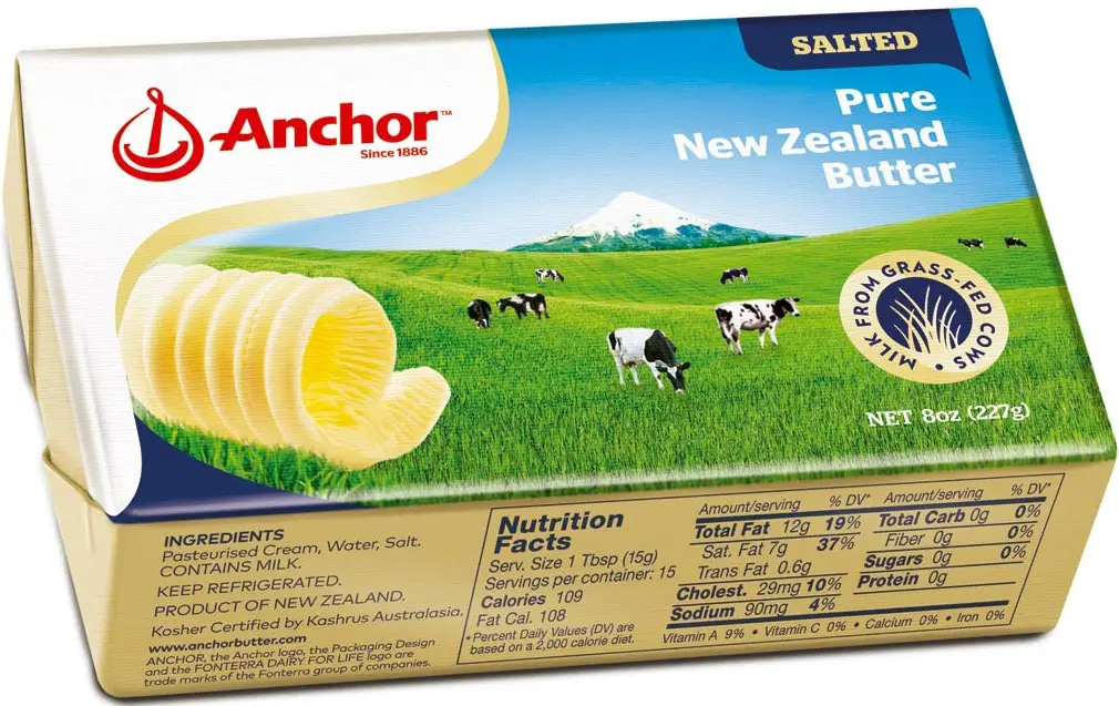 Anchor Grass-Fed New Zealand Butter