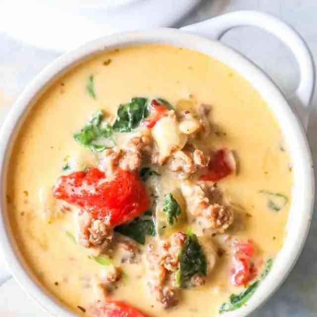 Creamy Keto Tuscan Soup